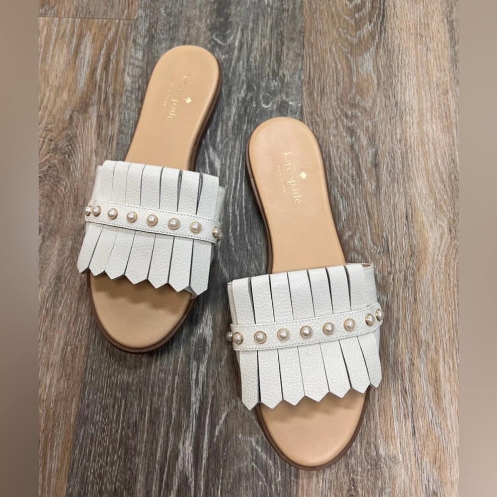 Kate Spade Fringe Slide sandals